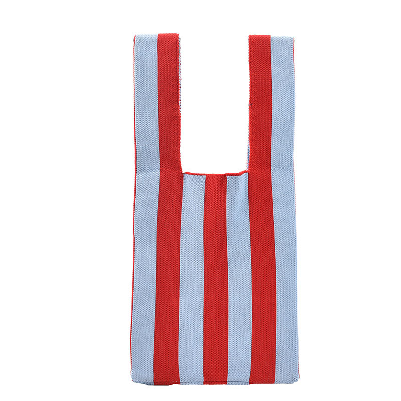 Japanese And Korean Knitted Woven Tote Bag Underarm