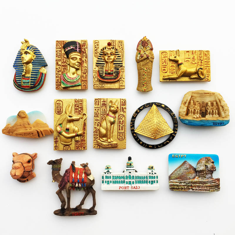 Title 5, Egypt Creative Culture Resin Crafts Magnetic Re...