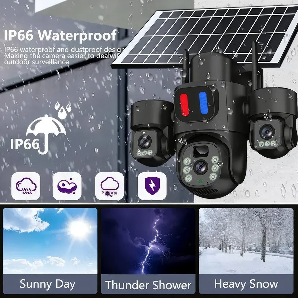 3-in-1 Wireless Solar Camera 360 Waterproof Outdoor Energy Saving WIFI — image 7