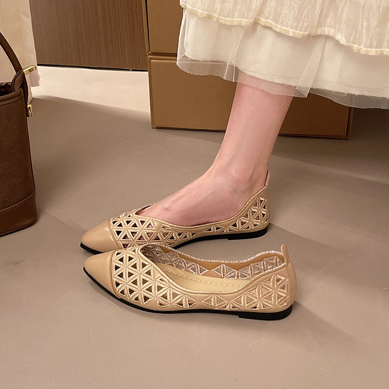 Pointed Toe Cutout Flats, picture 2 of 3