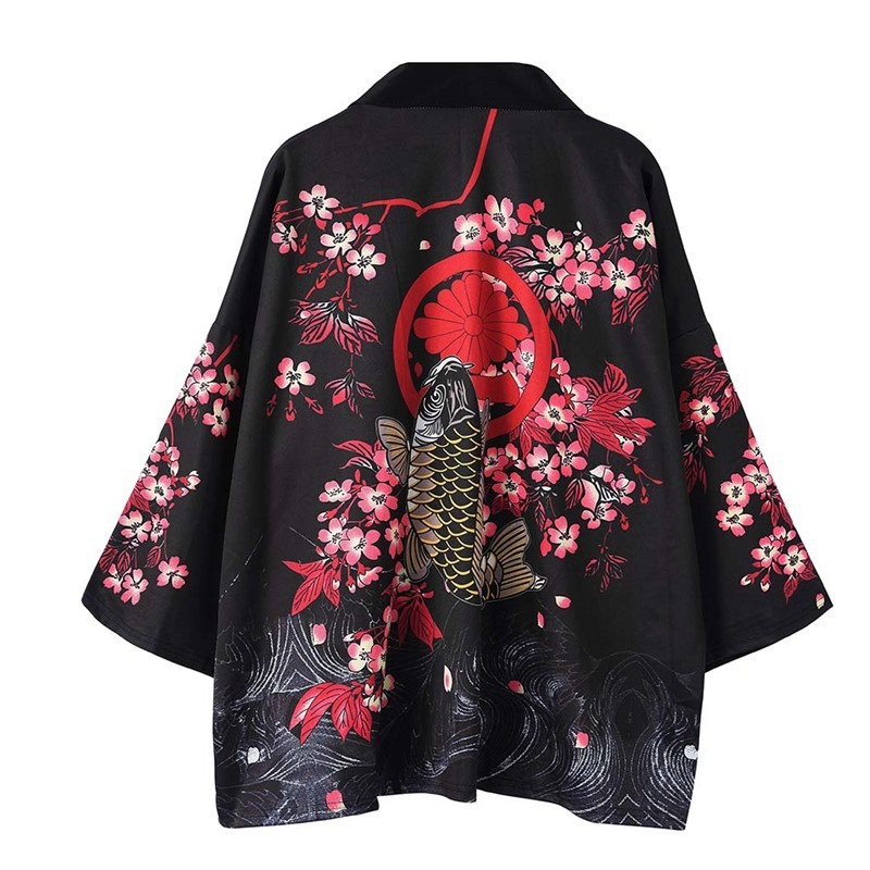 Title 13, Kimono ample 3D pour femme Cape Haori Veste Pro...