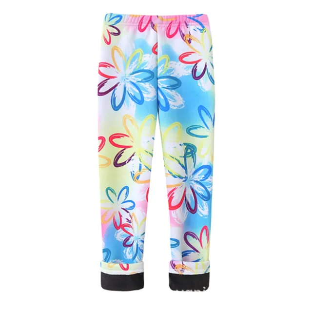 Girls' Thin Velvet Leggings In Spring And Autumn Lucky Flower - Shop at LoveMi