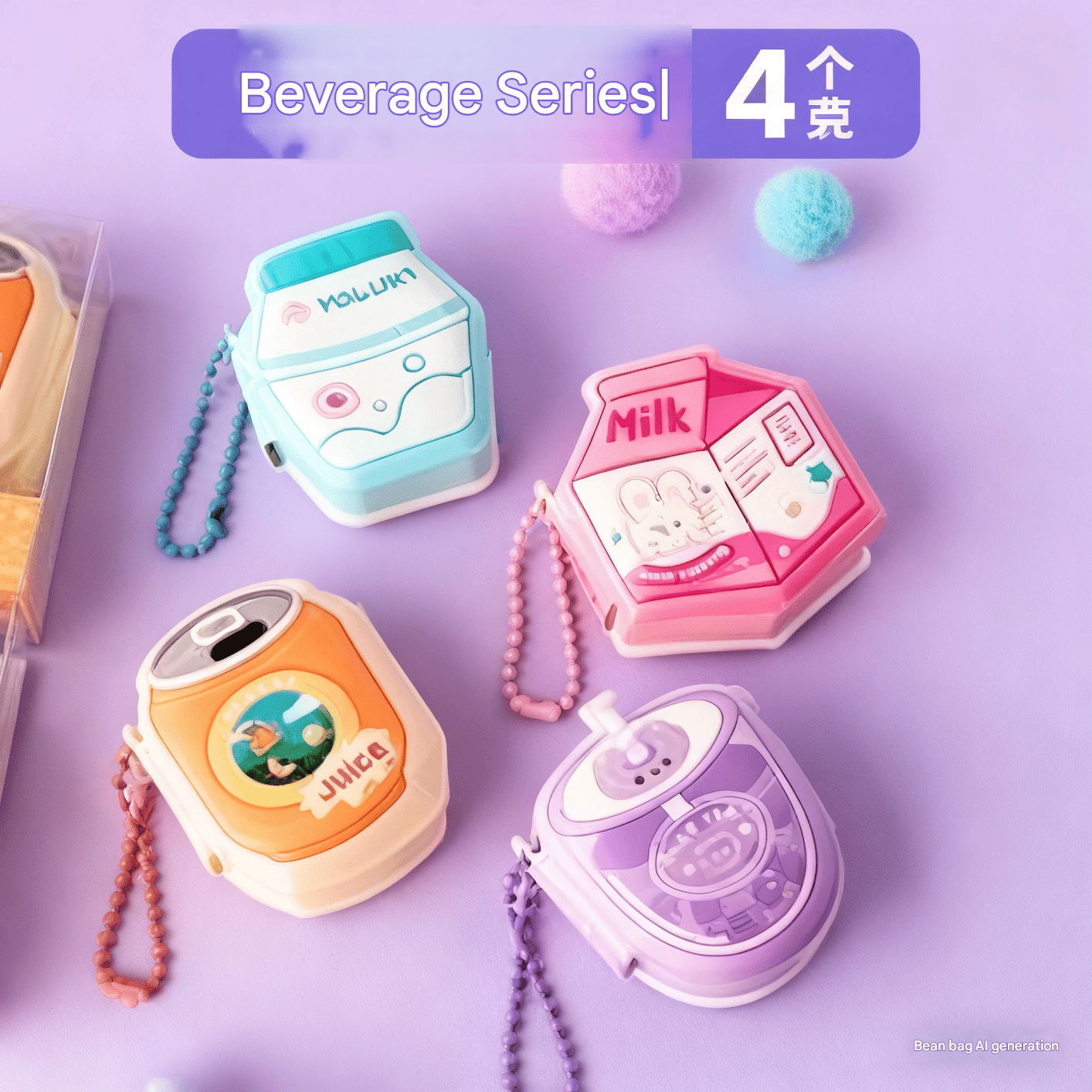 Stress-Relief Mini Sticky Notes Adorable Mini Bean-Shaped Notebook Cute And Super Cute Pocket Memo Pad 7