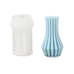 Gypsum Incense Stone Geometric Cylindrical Candle Silicone Abrasives - Cylinder - View 1