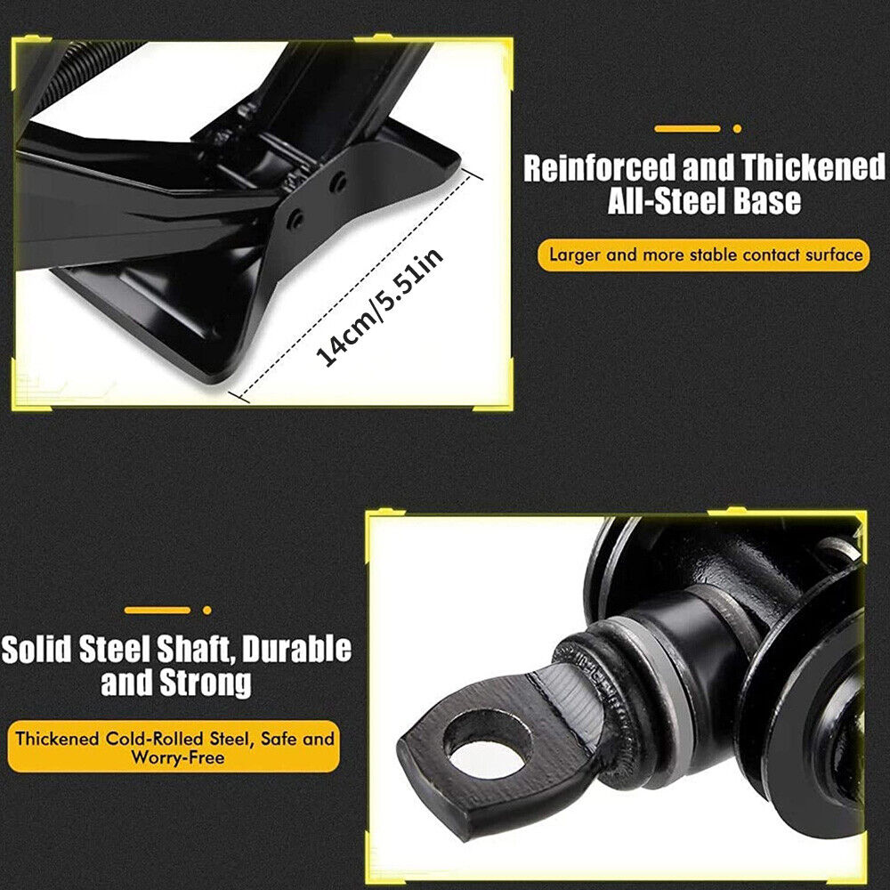 2 Ton Tonne Scissor Jack Lift Wind Up For Car Van Garage Crank Speed Handle — image 11