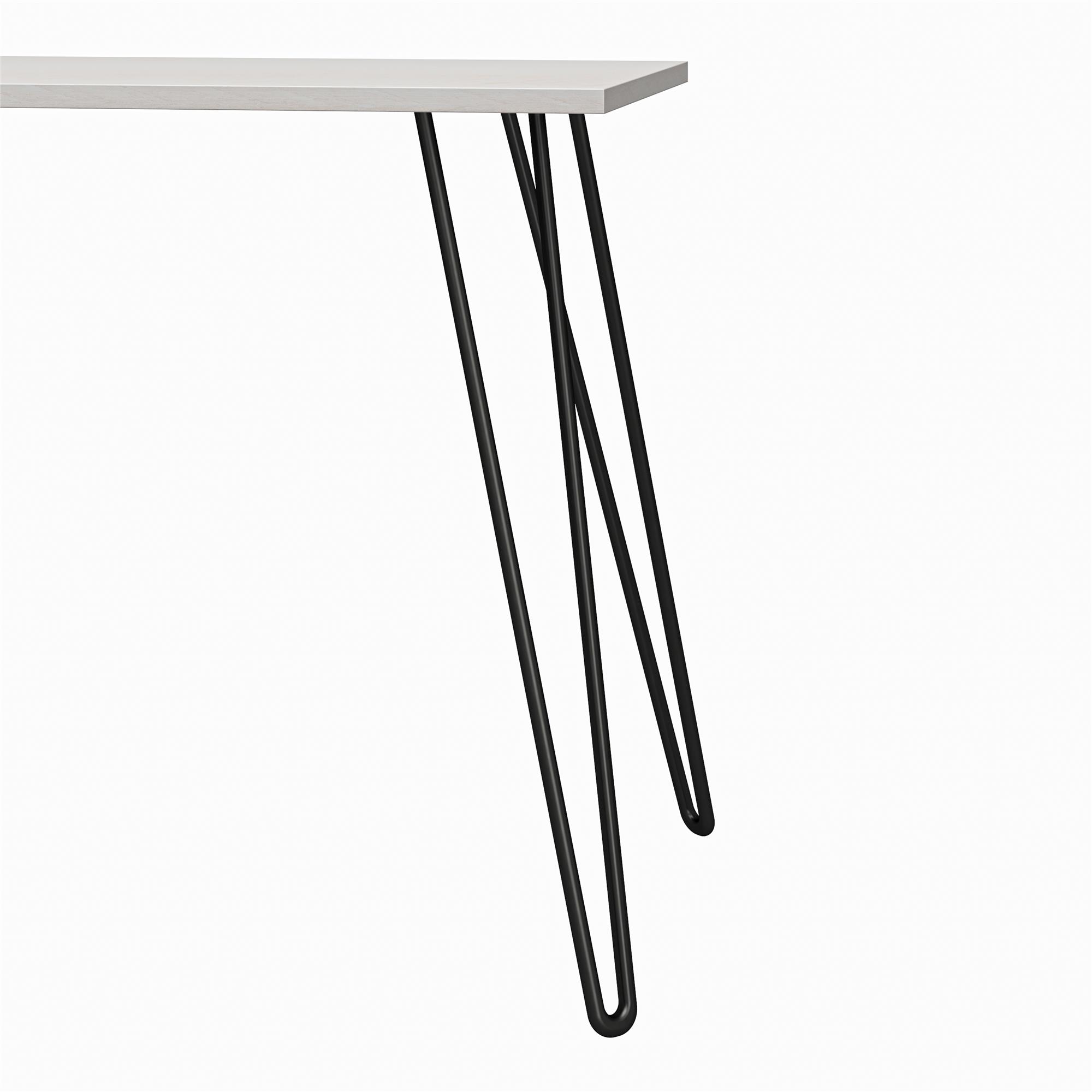 Writing Desk With Black Hairpin Metal Leg_voghion.com