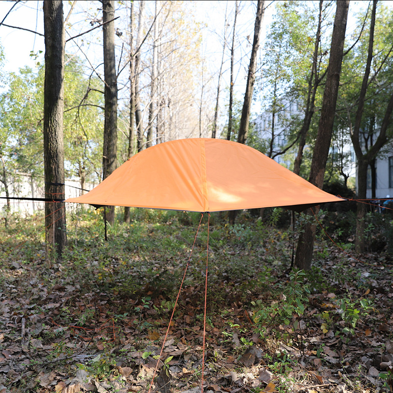 Orange tree tent