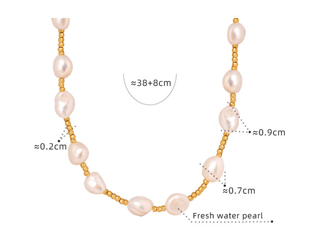 Title 1, Romantic Freshwater Pearl Fashion Necklace