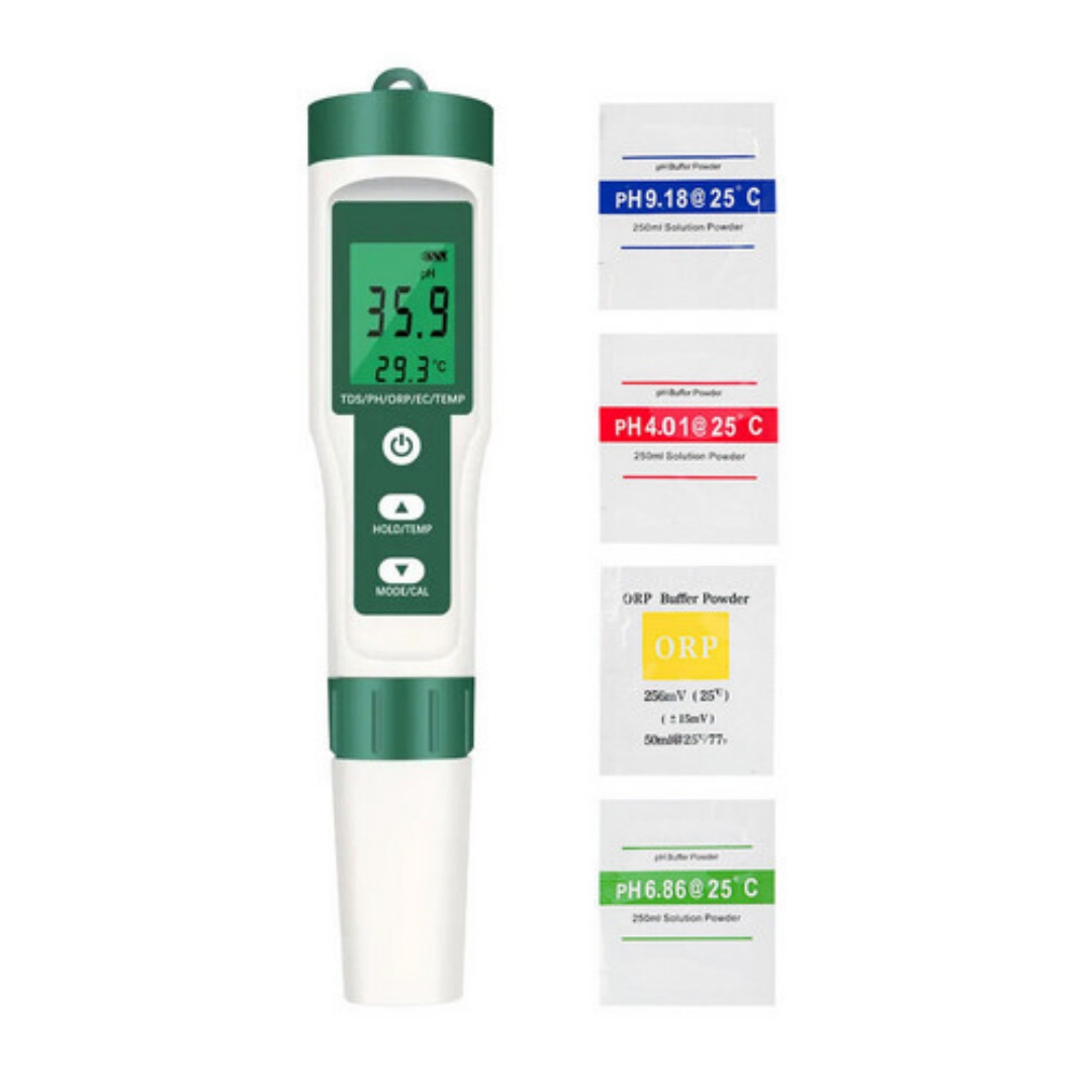 7 en 1 PH mètre TDS EC température salée moniteur de qualité de l'eau testeur stylo – Image 4