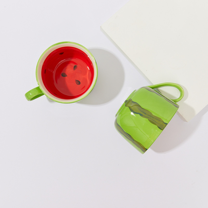 Ins Creative Ceramic Watermelon Cup Cute