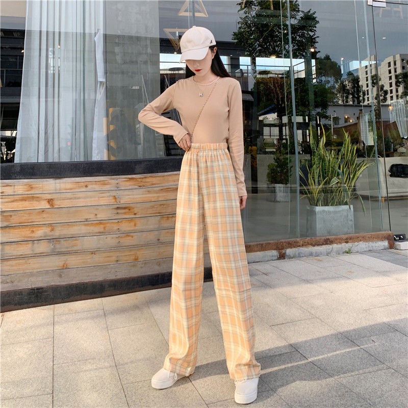 Title 9, Plaid Wide Leg Pants Women Casual Pants