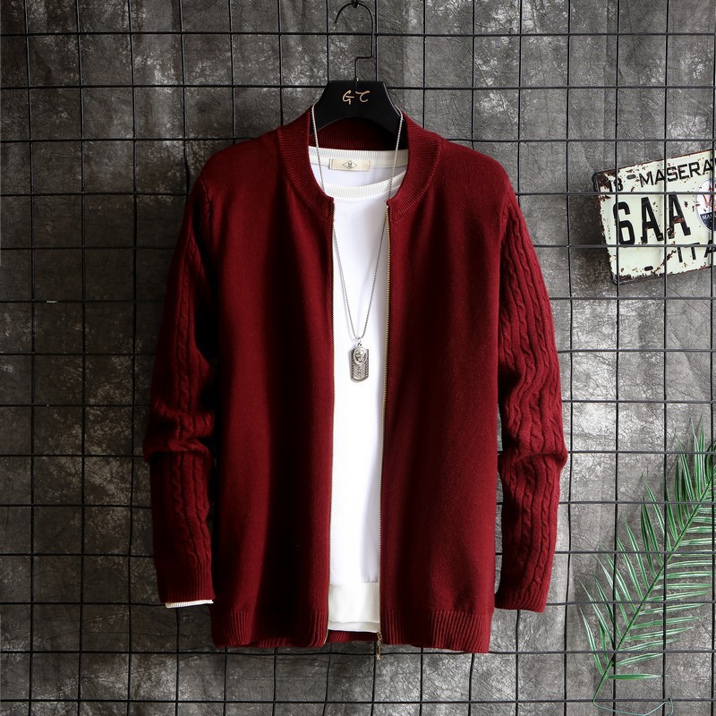 Title 2, Cardigan homme automne, col en V, pull couleur,...