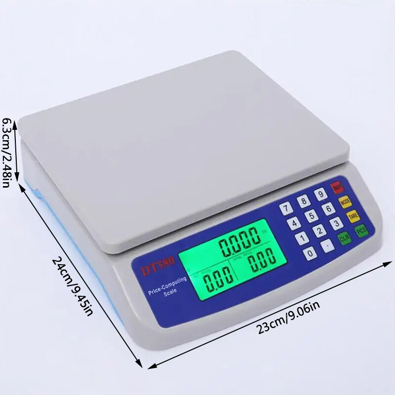 30KG Platform Commercial Weighing Scale Digital-Electronic Price Shop Retail UK — image 4
