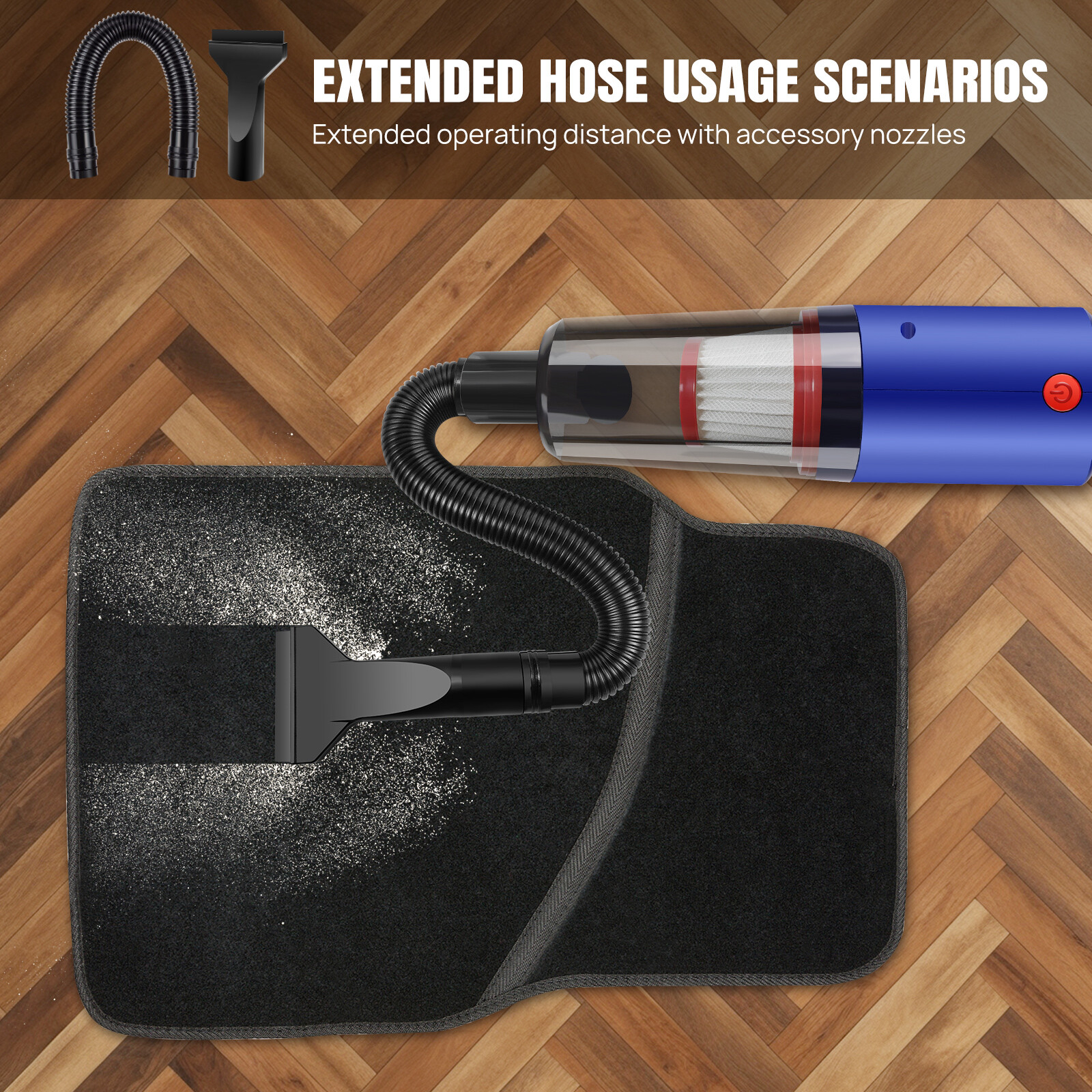 Cordless Handheld Car Vacuum Cleaner Wet Dry Powerful Strong Suction Cleaning — image 12