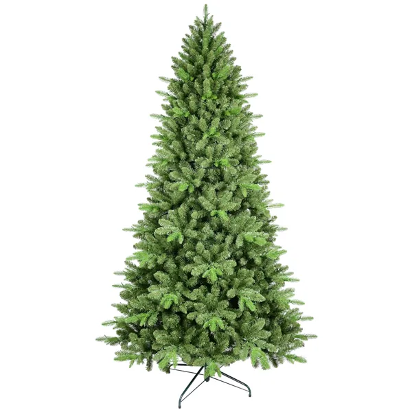 Artificial 6ft Green Christmas Tree With 1168 PE PVC Mixed Branch Tips, Hinged Premium & Foldable Base For Indoor Holiday Decorating Default Title - Shop at LoveMi