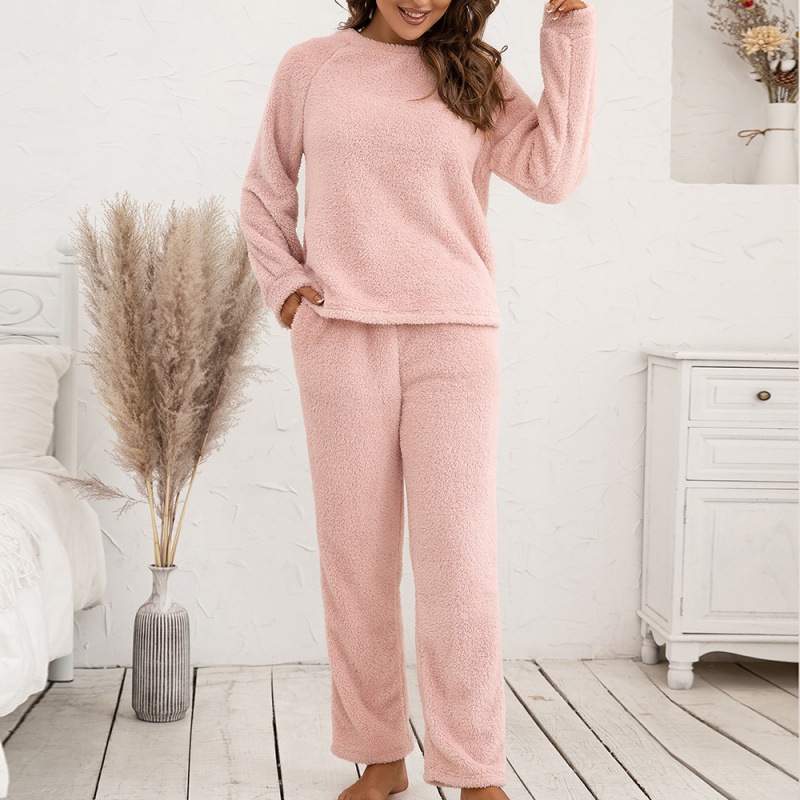 Title 5, Double-sided Plush Two-piece Suit Of Casual Hom...