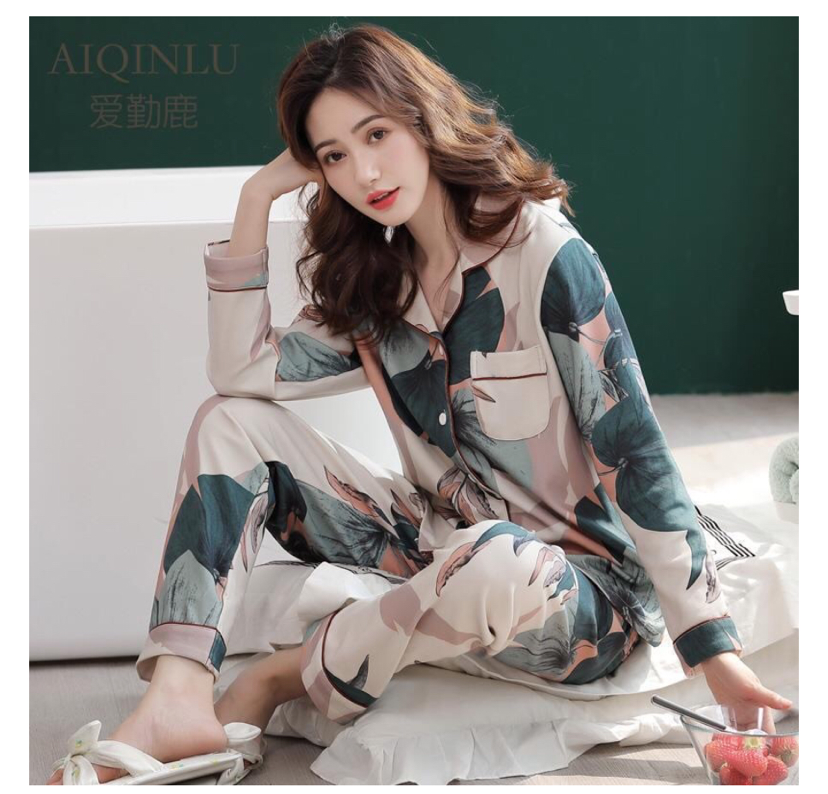 Title 3, Autumn long sleeve pajamas ladies