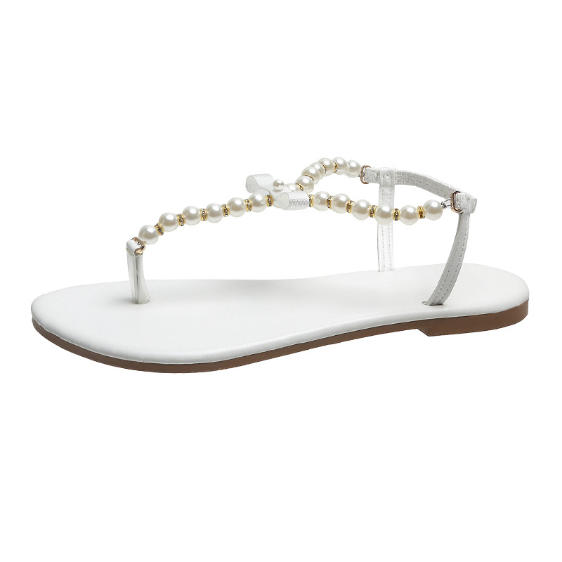 Title 14, Womens Pearl Thong Sandals Summer Flat Flip-on...