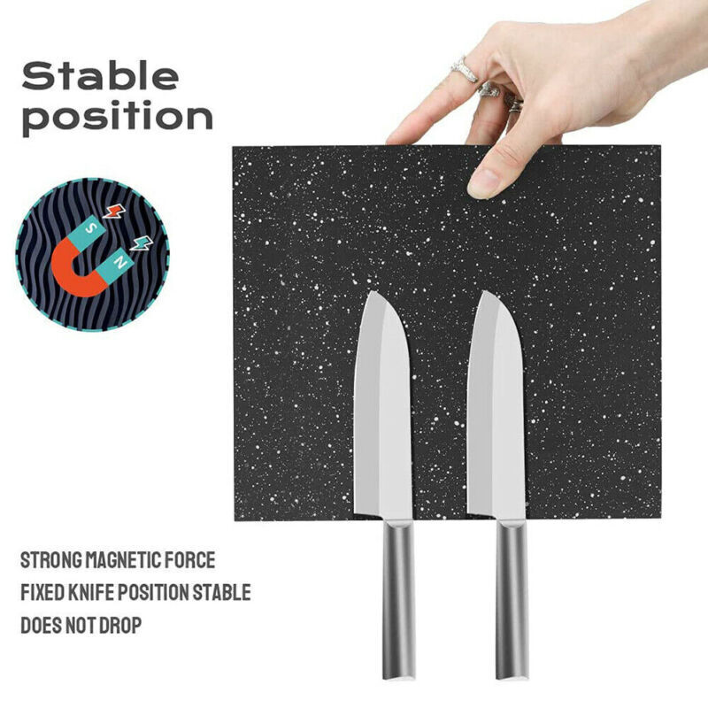 Magnetic Knife Holder Knife Block Rack Kitchen Organisation Cutlery Set Storage — foto 3