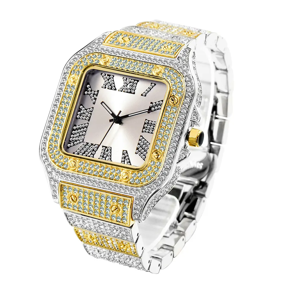 Fashion Hip Hop Diamond Full Square Men's