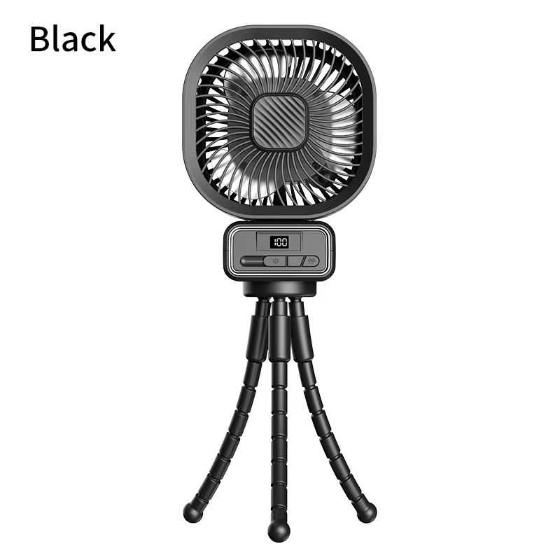 Octopus Fan 3 Speeds USB Rechargeable With Light