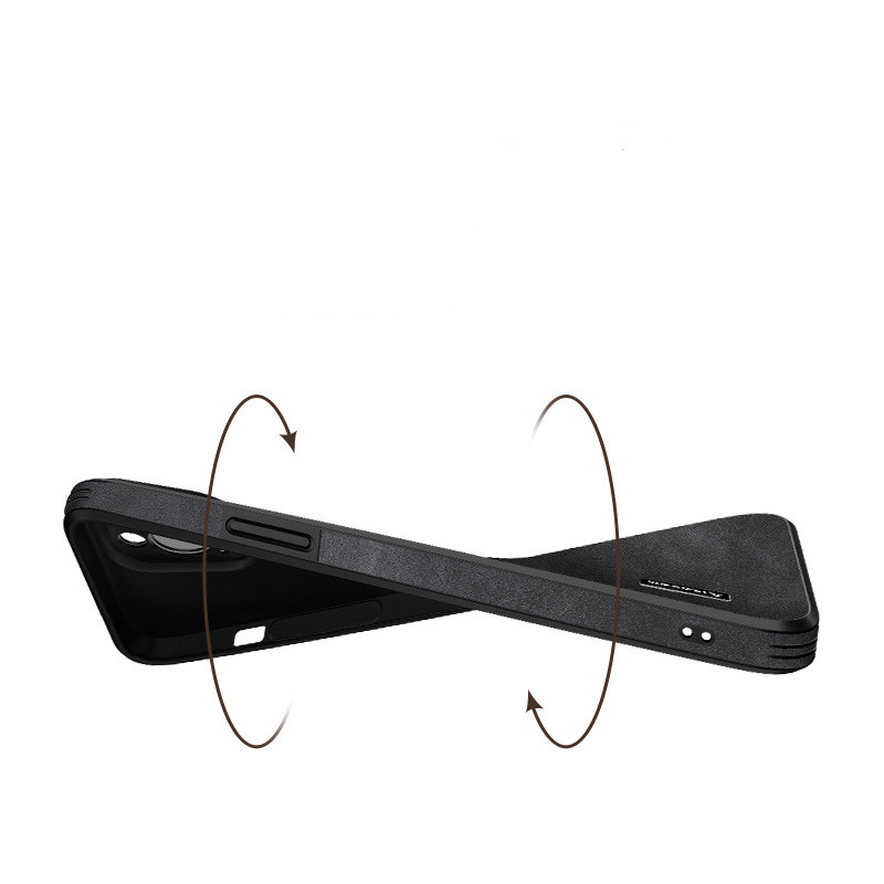 Light Luxury Lambskin Phone Case With Glass Lens Film