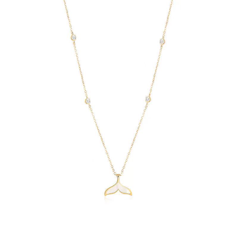S925 Sterling Silver Mermaid Necklace