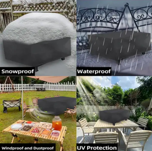 Square Fire Pit Cover, 30 In, Black - Image 2