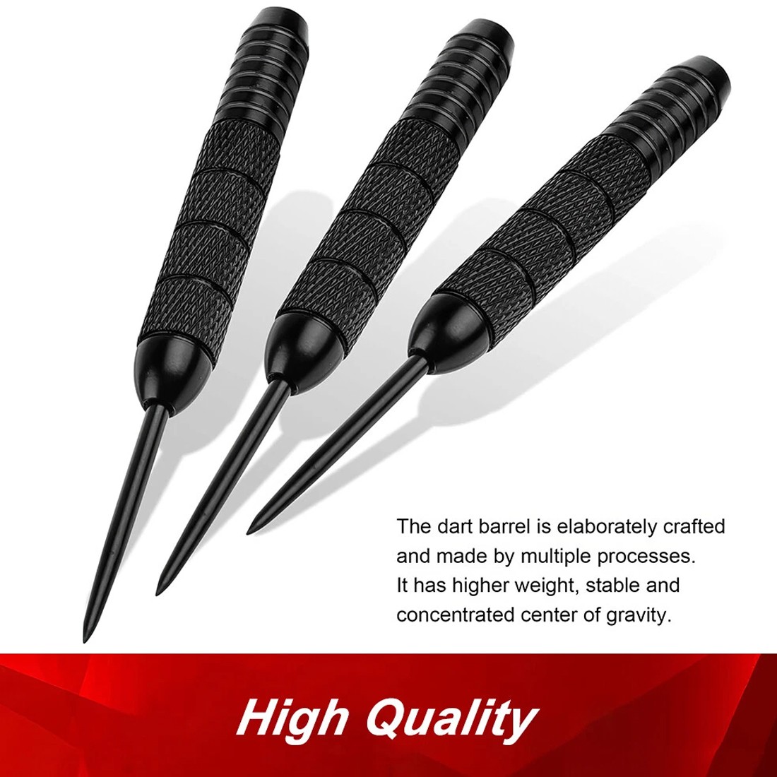 6Pack Tungsten Darts Tip Set Steel Shaft 12 Flights With Case UK — image 2