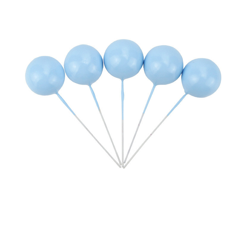 Candy colored Decorative Round Ball Glossy Ornaments Blue - Shop at LoveMi