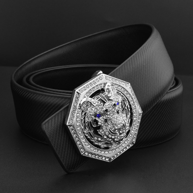 Black silver buckle