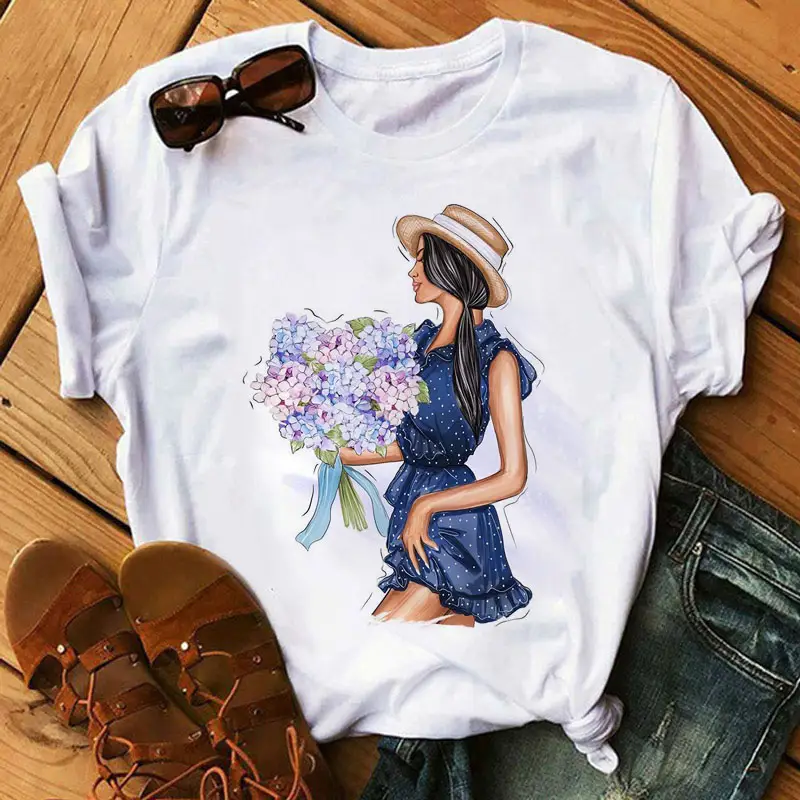 Sunflower Black T-Shirt Loose Short Sleeve T-Shirt