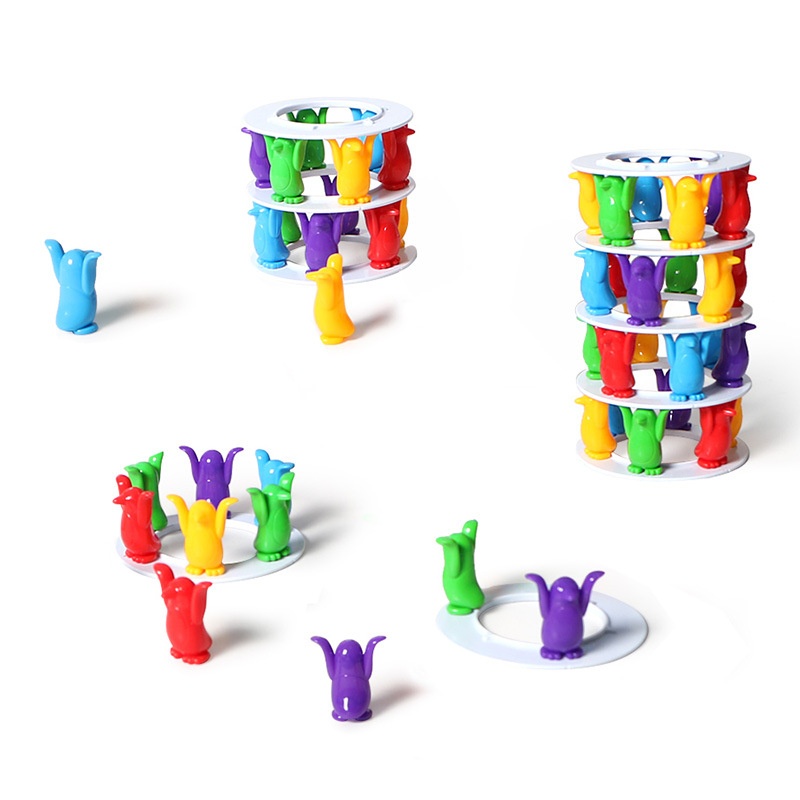 Title 5, Balance Penguin Challenge Tower Building Blocks...