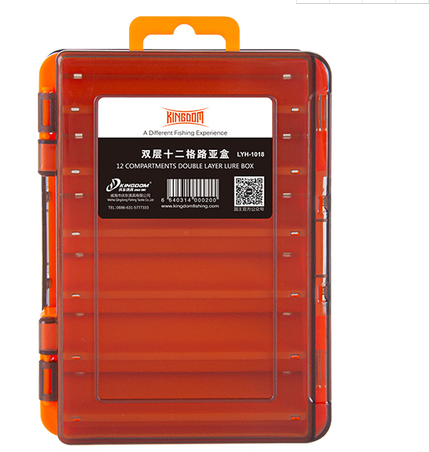 Многофункциональный двухслойный ящик для хранения приманок.