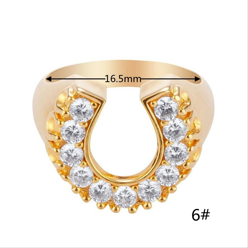 Horseshoe Element Ring U-shaped Ring