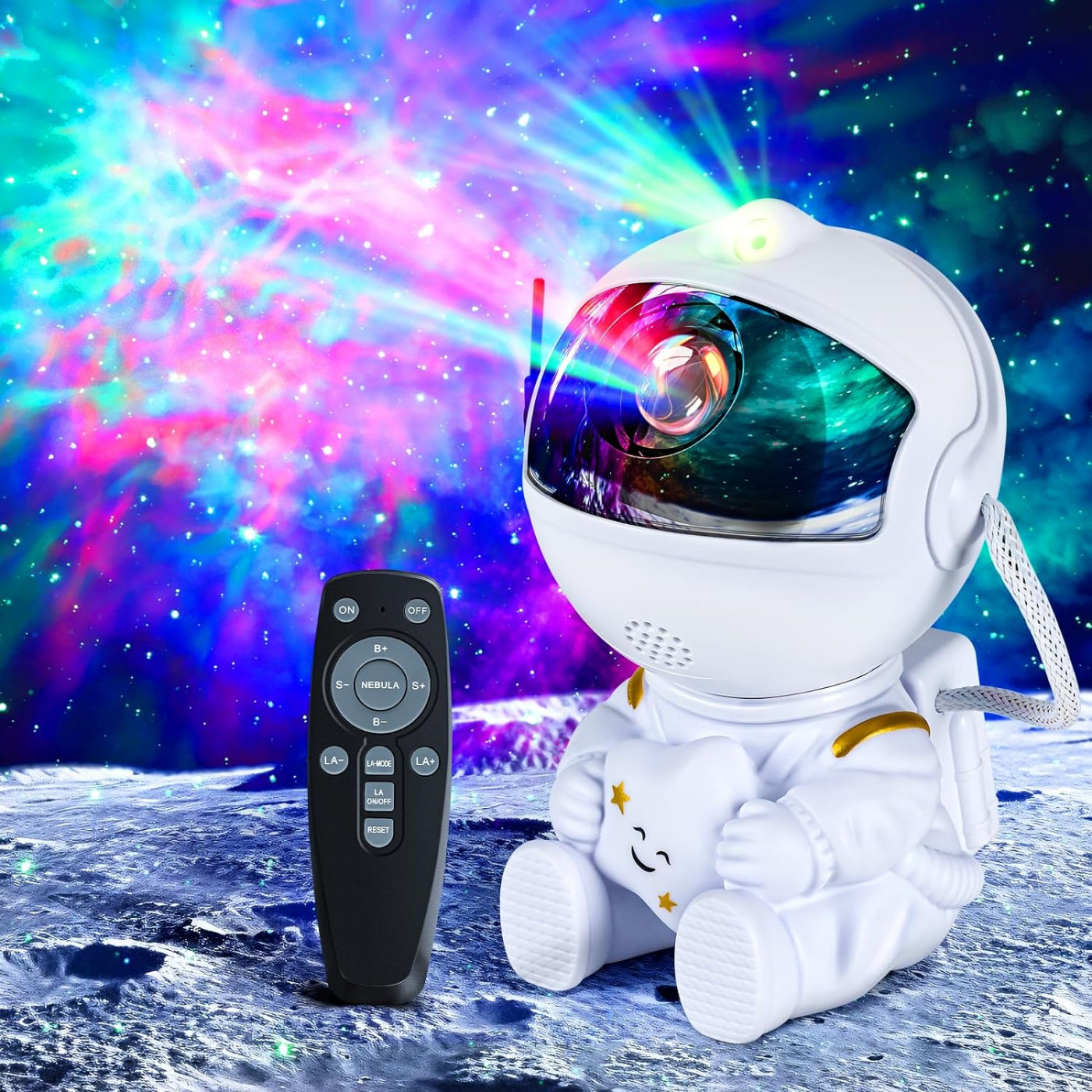 Astronaut Galaxy Projector, 360 Adjustable Star Starry Night Light With Timer — image 8