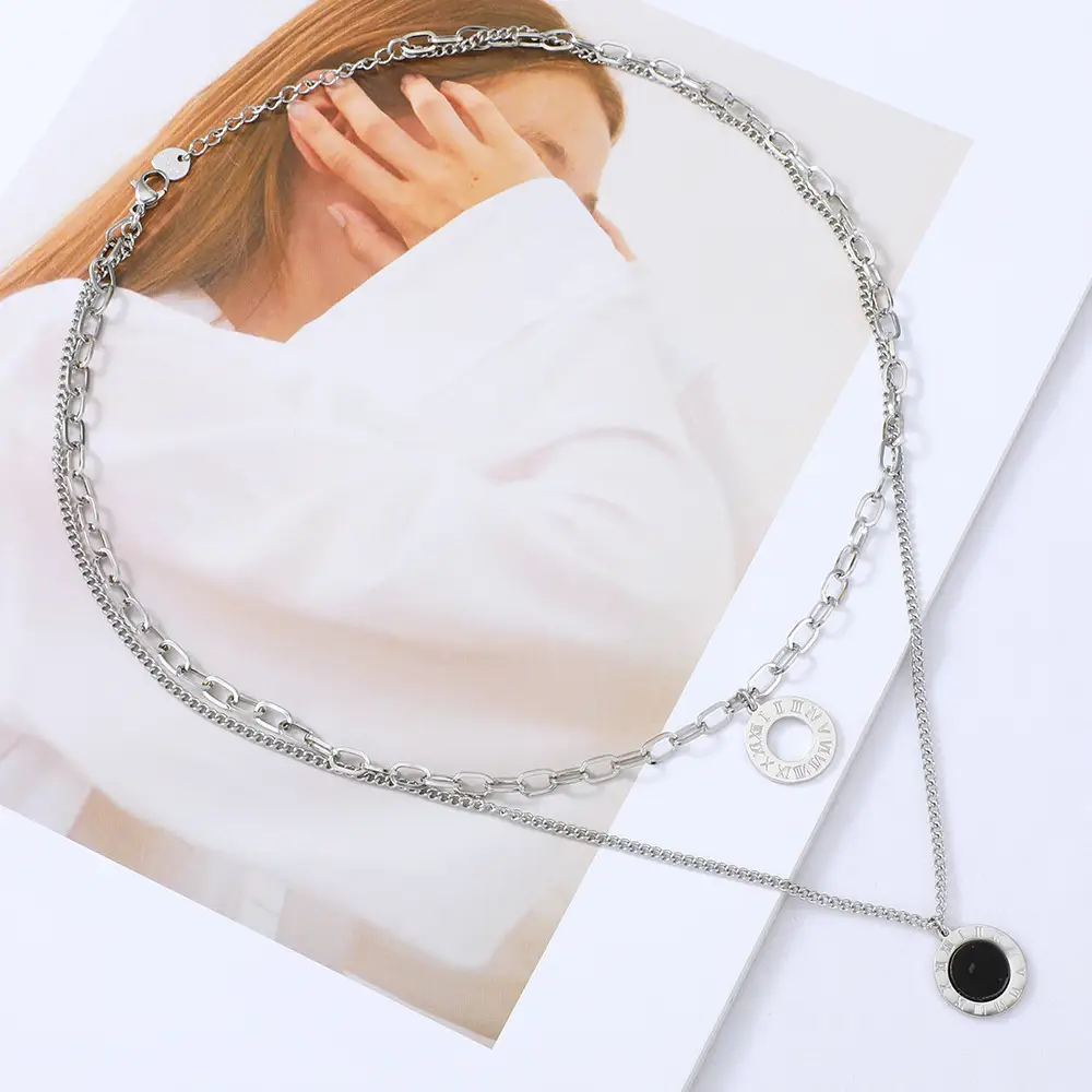 Stainless Steel Pendant Temperament Simple Necklace