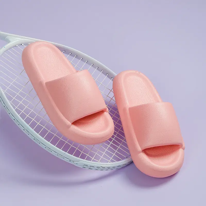 Thick-Soled EVA Indoor Slippers for Women and Men — Pink, 36to37