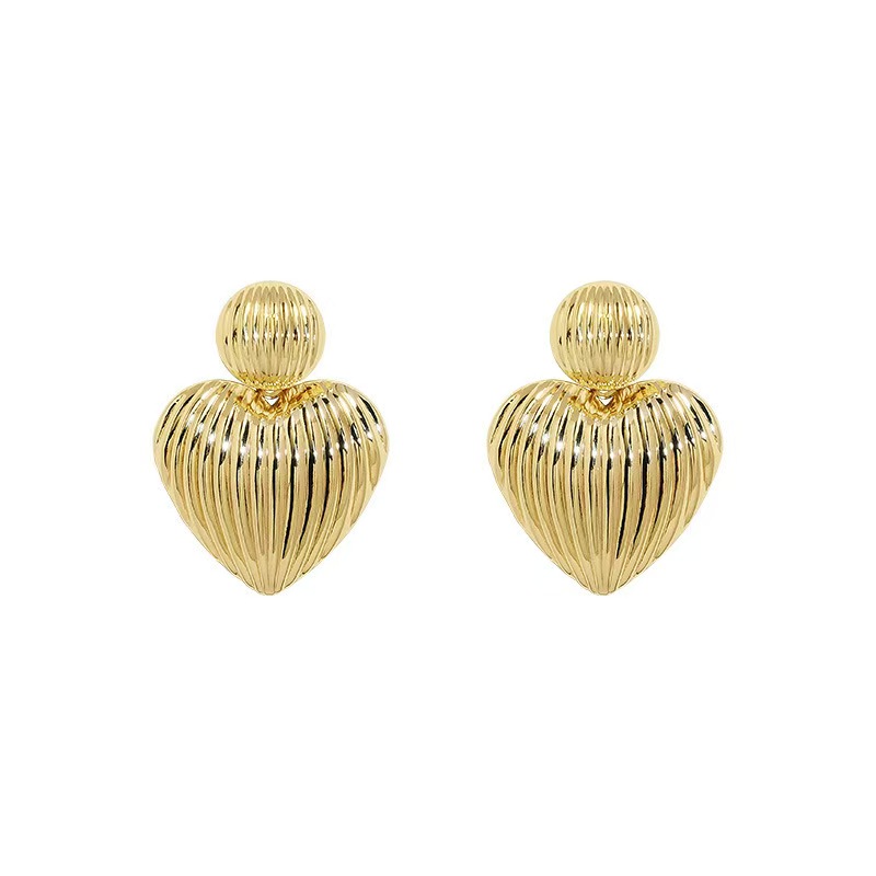 Retro Geometric Petal Metal Earrings, Unique Polished Glossy Surface Foldable Design Fashion Creative Stud & Dangle Ear Accessories