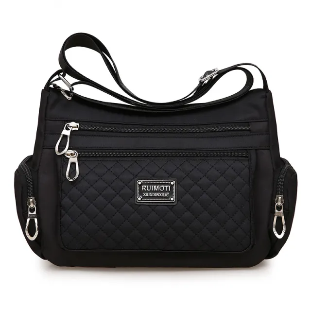 Oxford Cloth One shoulder New Waterproof Nylon Fashion Handbag Black - Shop at LoveMi