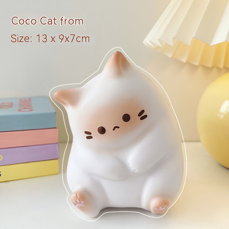 Cocoa Cat PU White