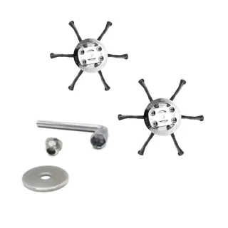 6in Heavy Duty 6Wire Steel Brush Cutter Head, Replacement Disc For Gas  Electric Weed Trimmers
