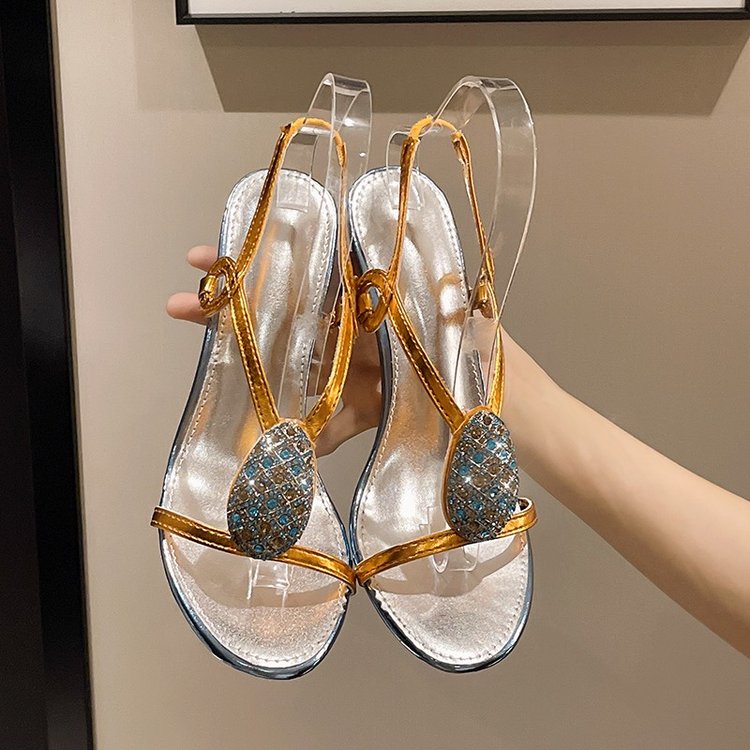 Rhinestone Open Toe Sandals, picture 2 of 5