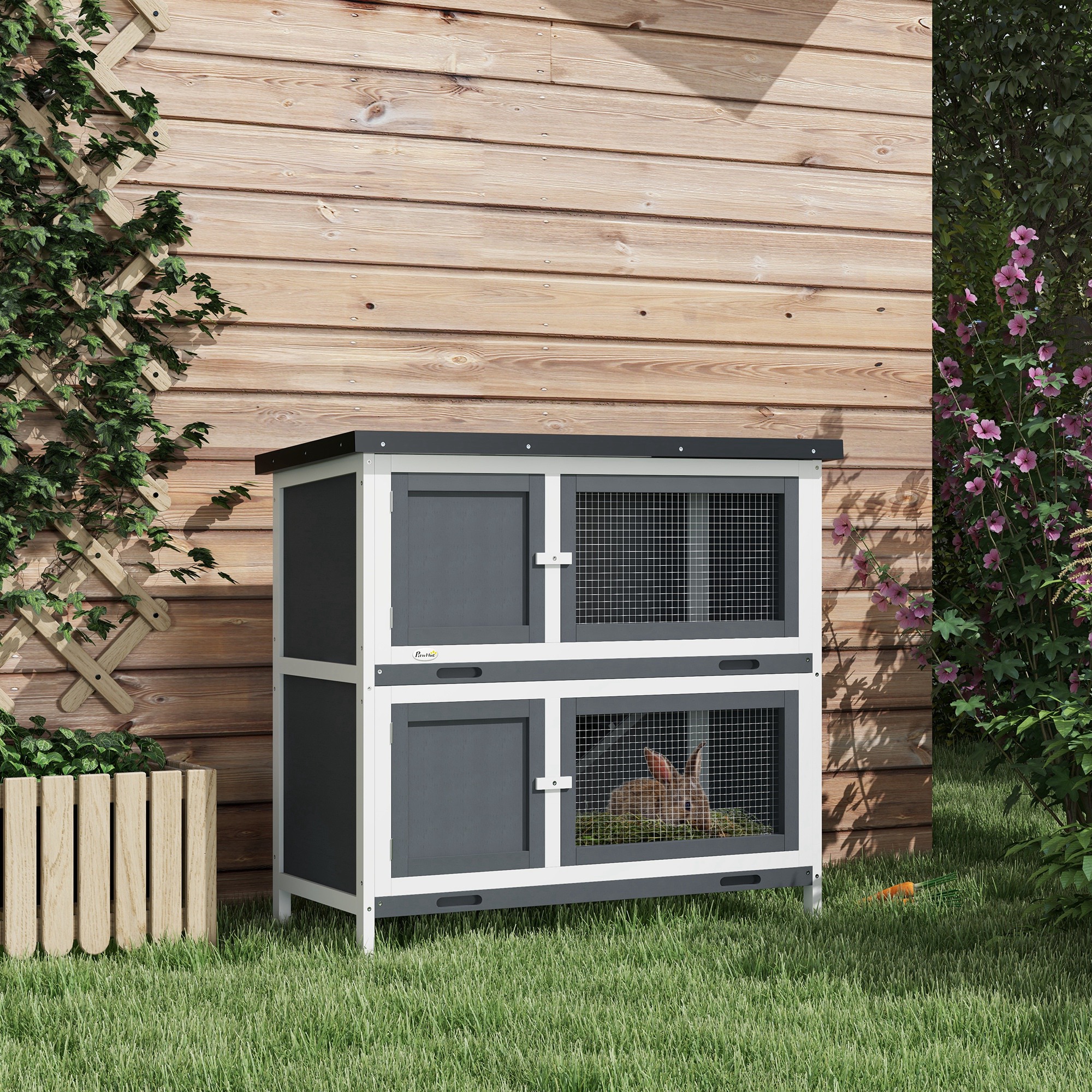 Double Layered Rabbit Cage-guinea Pig Cage-pet Cage-outdoor Cage With Sliding — image 7
