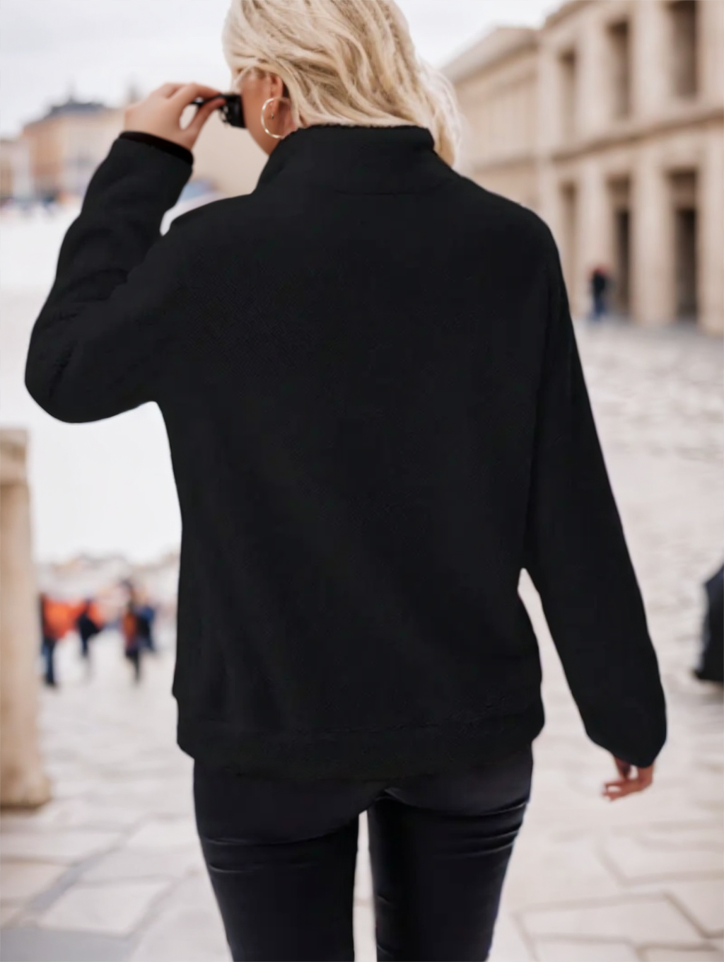 Color Block Pullover Sweatshirt