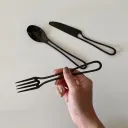 3Piece Black Western Food Set
