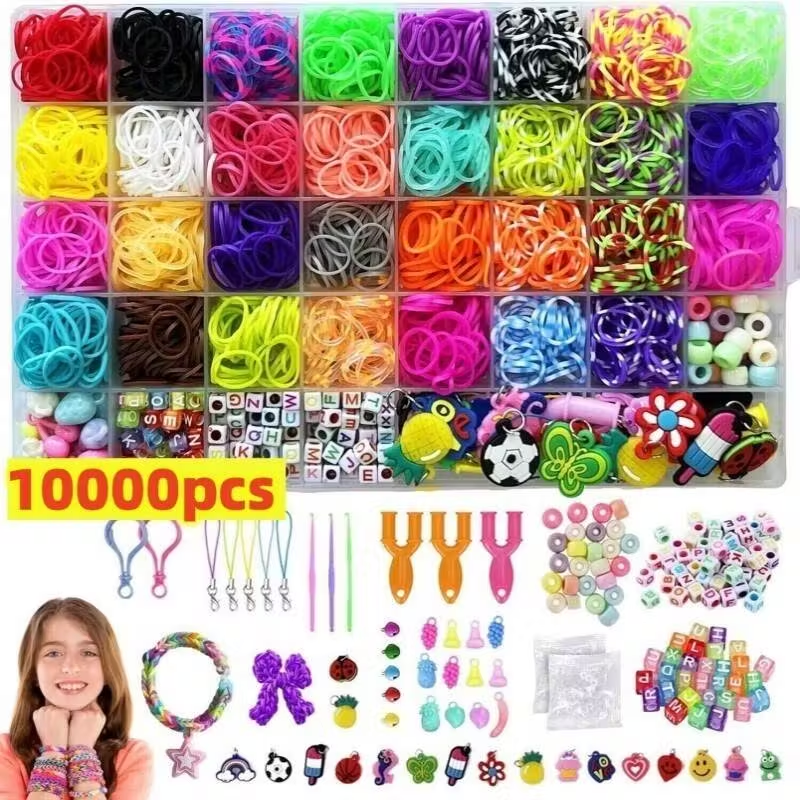 10000 Loom Bands - Kit Includes Colourful Premium Rubber Craft — image 6