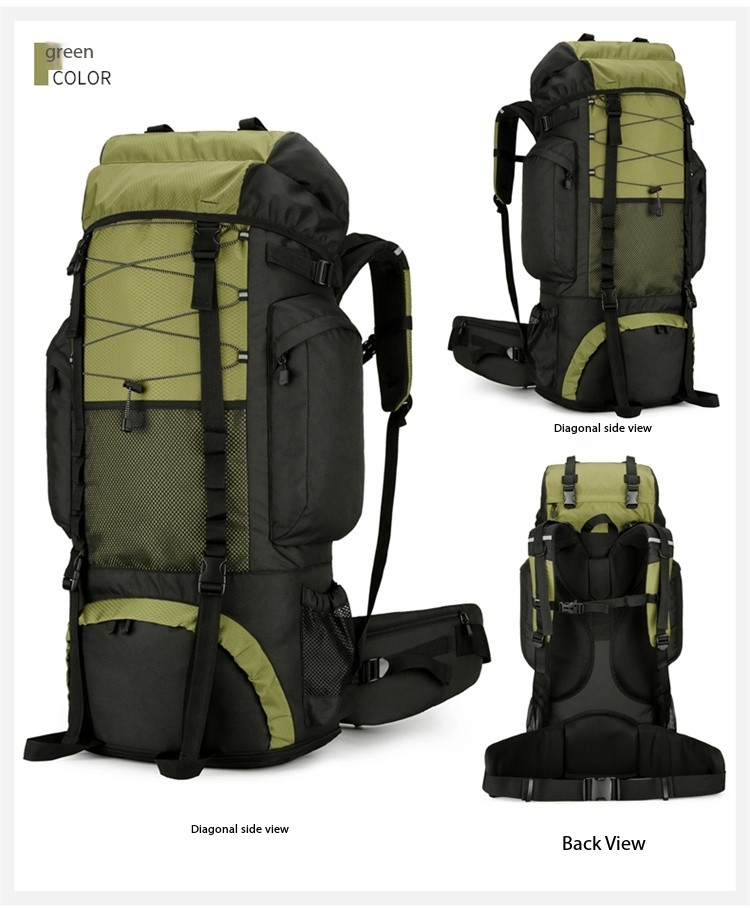 New Outdoor Mountaineering Bag Large Capacity Lightweight Waterproof Professional Hiking Camping Backpack