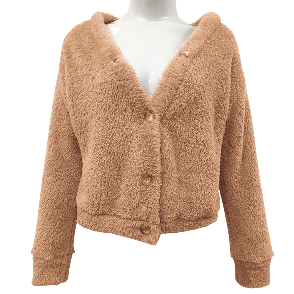 Title 10, Cardigan en peluche double face pour femmes eur...