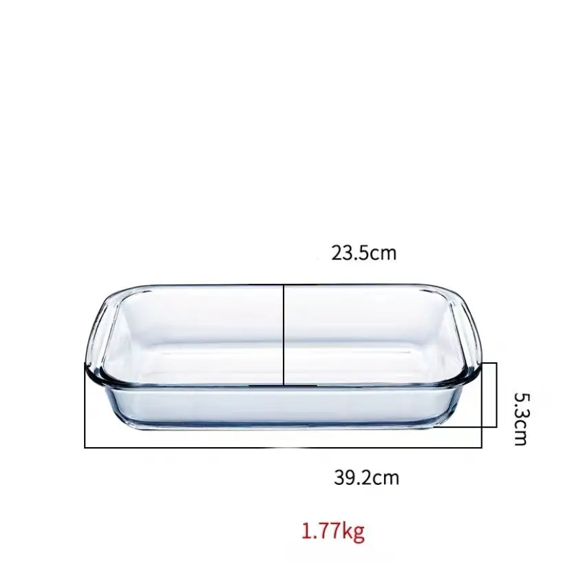 Toughened Pyrex Baking Tray Family Fish Dish Oblong For Oven